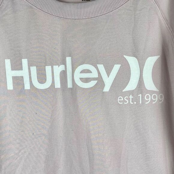 Hurley Light Pink Dolman Sleeve Sweatshirt Large - Picture 3 of 9